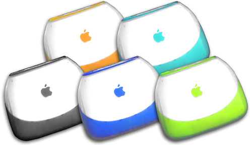 All 5 iBook colors
