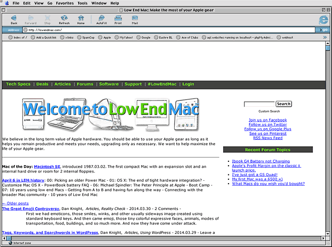 Internet explorer for mac forum download