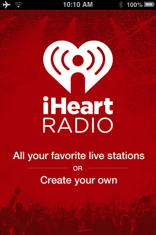 iHeartRadio splash screen