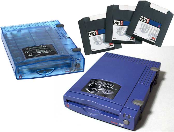 Iomega Zip drives and disks