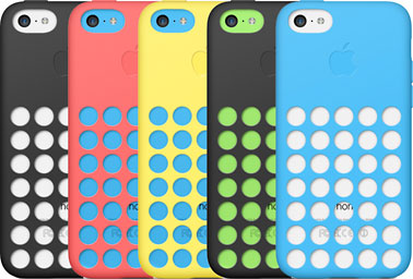 Apple cutout cases for iPhone 5C