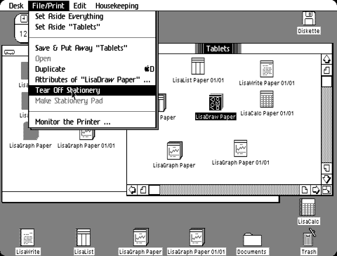 Lisa OS 3 screen