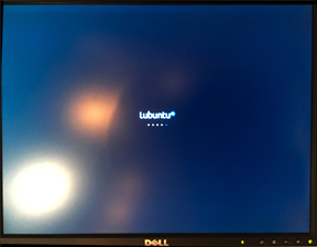 Lubuntu splash screen on Power Mac G5