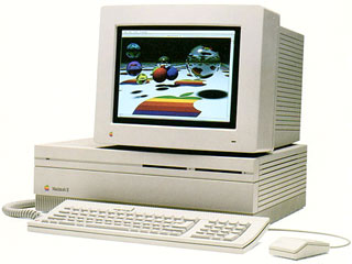Mac II with color display