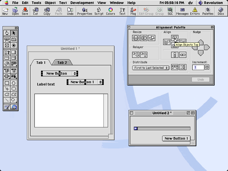 Runtime Revolution on the Classic Mac OS