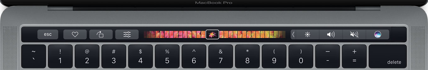 Touch Bar on Late 2016 MacBook Pro