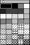 MacPaint pattern pallette