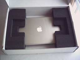 MacBook in its box