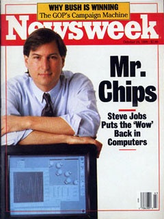 Steve Jobs on cover on Newsweek