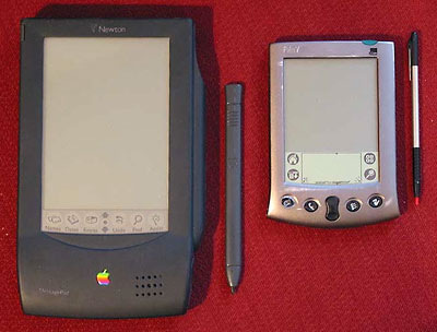 Apple Newton and Palm Pilot PDA