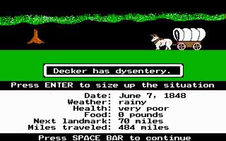 The Oregon Trail on Apple II