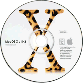 Mac OS X 10.3 Jaguar disc