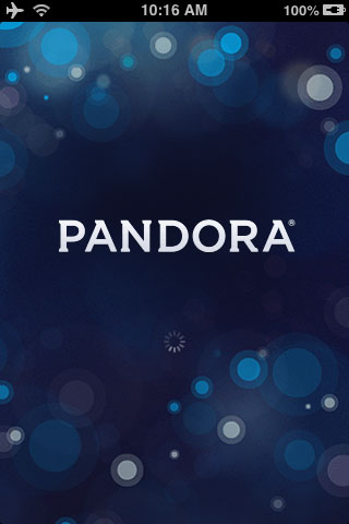 Pandora Radio title screen