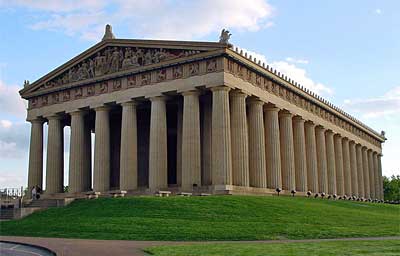 Replica of the Parthenon in Nashville, Tennessee