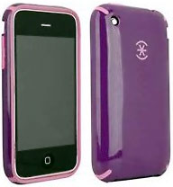 Pink and purple Speck case for iPhone 3GS