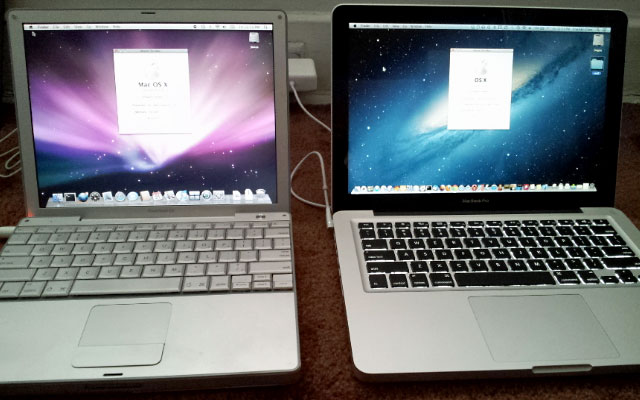 12-inch PowerBook G4 and 13-inch MacBook Pro