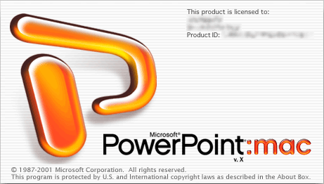 PowerPoint Mac v. X
