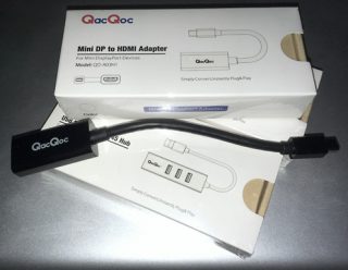QacQoc Mini DisplayPort to HDMI adapter