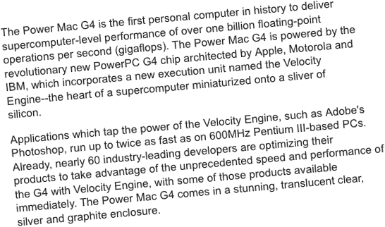 Apple press release for Seybold 1999