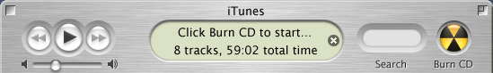 start burning your CD