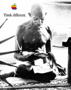 Think Different poster, Mahatma Gandhi
