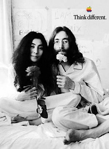 Think Different poster, John Lennon and Yoko Ono