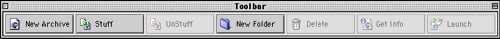 StuffIt toolbar