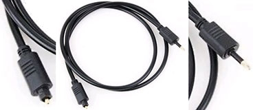 Mini-jack-to-Toslink cable