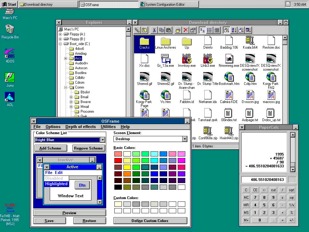 El 24 de agosto de 1995, Microsoft lanza Windows 95,Windows 95 es la actualización de estos sistemas operativos. Para ejecuta