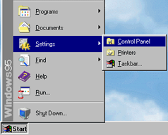 Windows 95 Start button