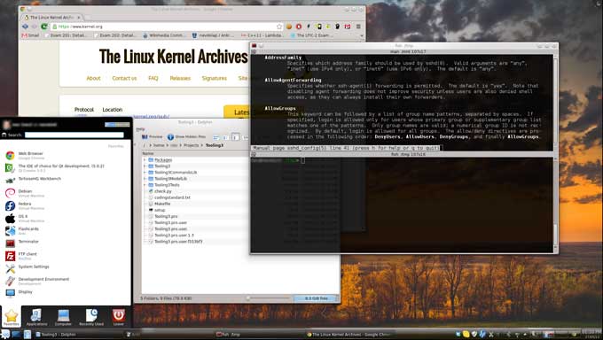 Example of X11 with KDE
