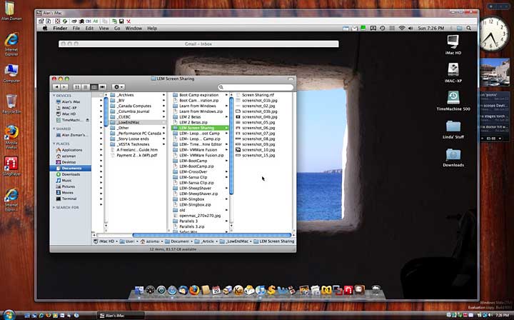 Accessing my home iMac from my office Windows PC