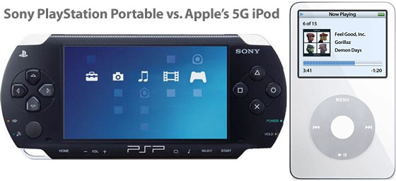 PlayStation Portable vs. video iPod