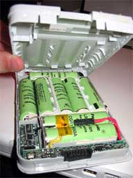 inside the iBook's battery