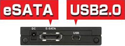 eSATA and USB 2.0
