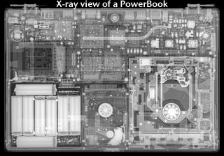 X-ray view of a PowerBook