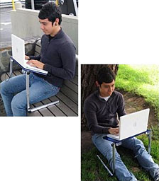 Laptop Cool Table in use