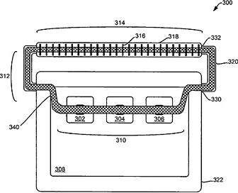 image from Apple patent for notebook handle that provides cooling