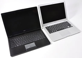 Dell Adamo and MacBook Air