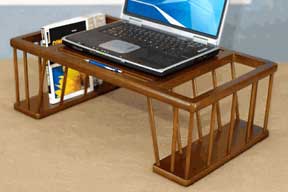 Dark Walnut Laptop Bed Desk