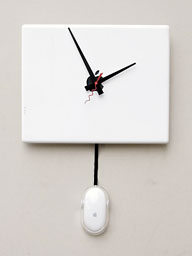 Clock made from iBook enclosure