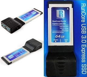 RunCore Pro IV USB 3.0 ExpressCard SSD