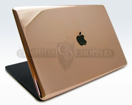 Polished Rose Gold and Black Anodized MacBook Pro 17
