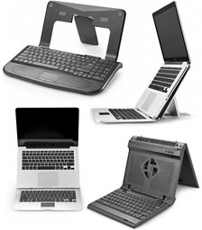 Sleek Chill Laptop Stand with Keyboard