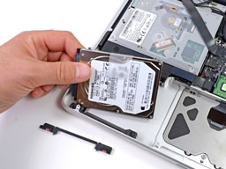 removing the hard drive in the 15-inch MacBook Pro