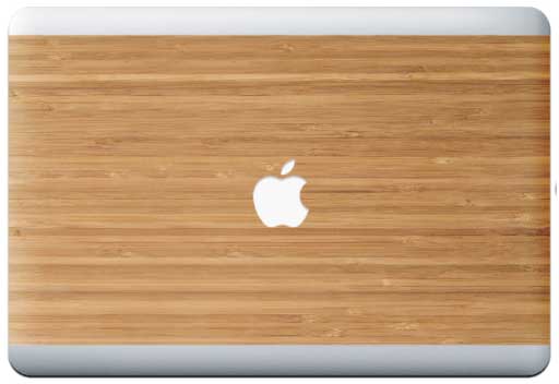 bamboo wood skin for MacBook