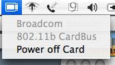 The Buffalo card works with Mac OS X 10.3 and later