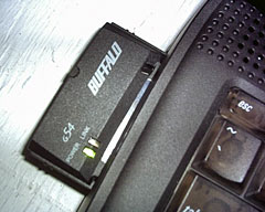 Buffalo G54 802.11g Wireless CardBus Adapter in PowerBook Pismo