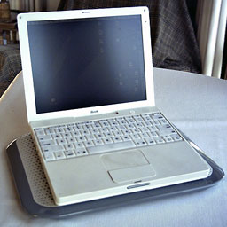 white iBook on Chill Mat for Mac