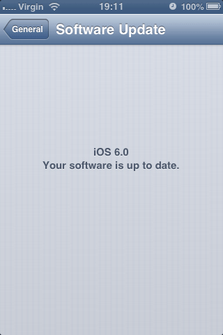 iPhone 3Gs running iOS 6